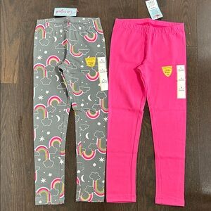 Cat & Jack Set of Gray and Pink Kids Leggings